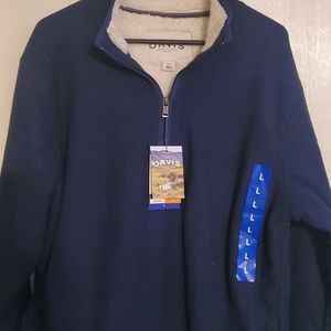 Orvis lined pullover NEW with tags